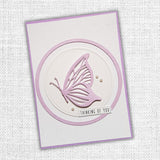 Layered Butterfly Circle Metal Cutting Die 18858 - Paper Rose Studio