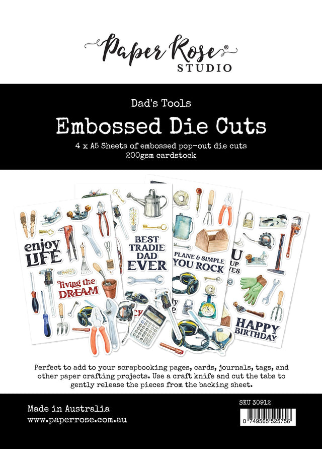 Dad's Tools Embossed Die Cuts 30912 - Paper Rose Studio