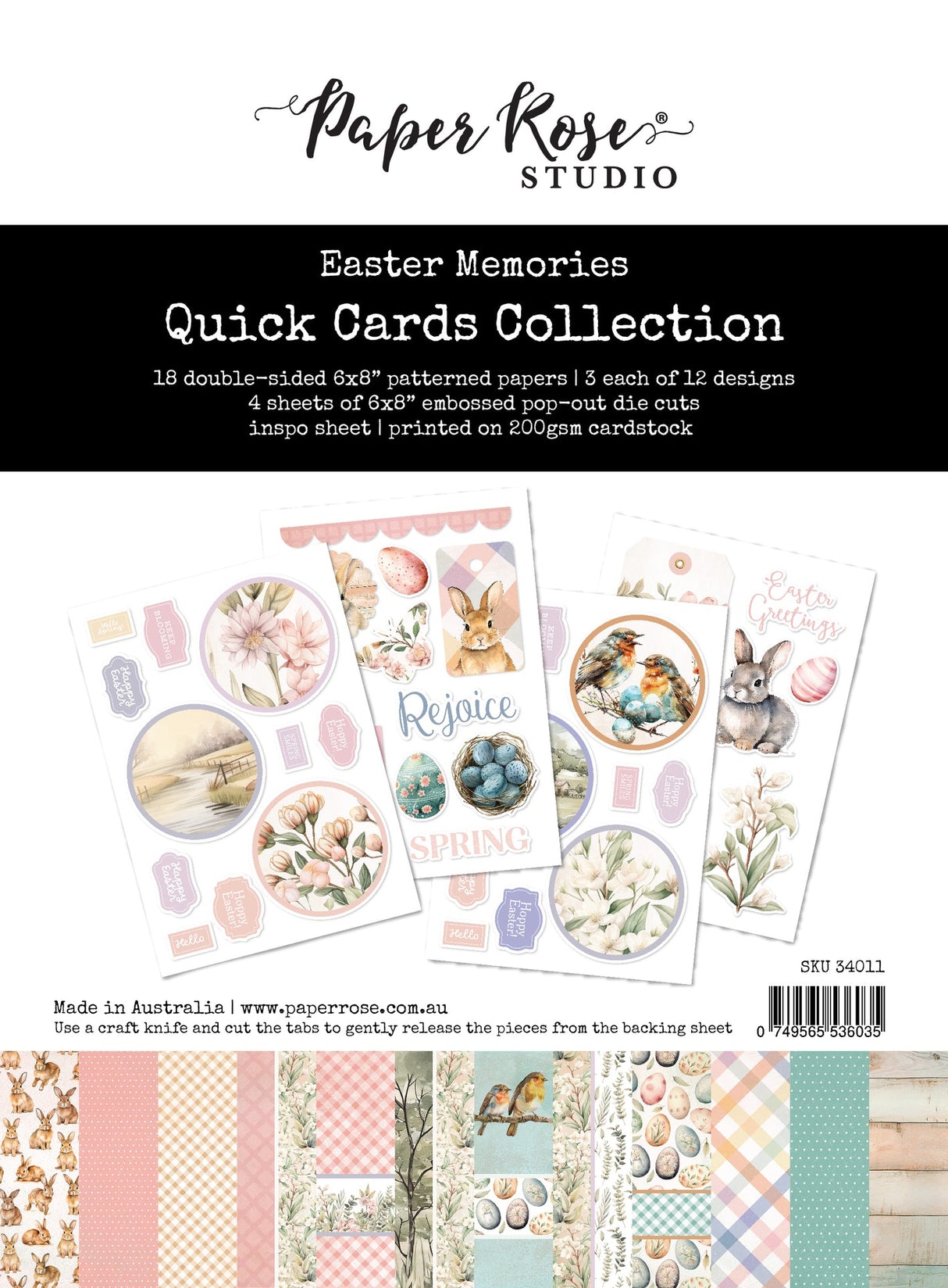 Easter Memories 6x8" Quick Cards Collection 34011 - Paper Rose Studio