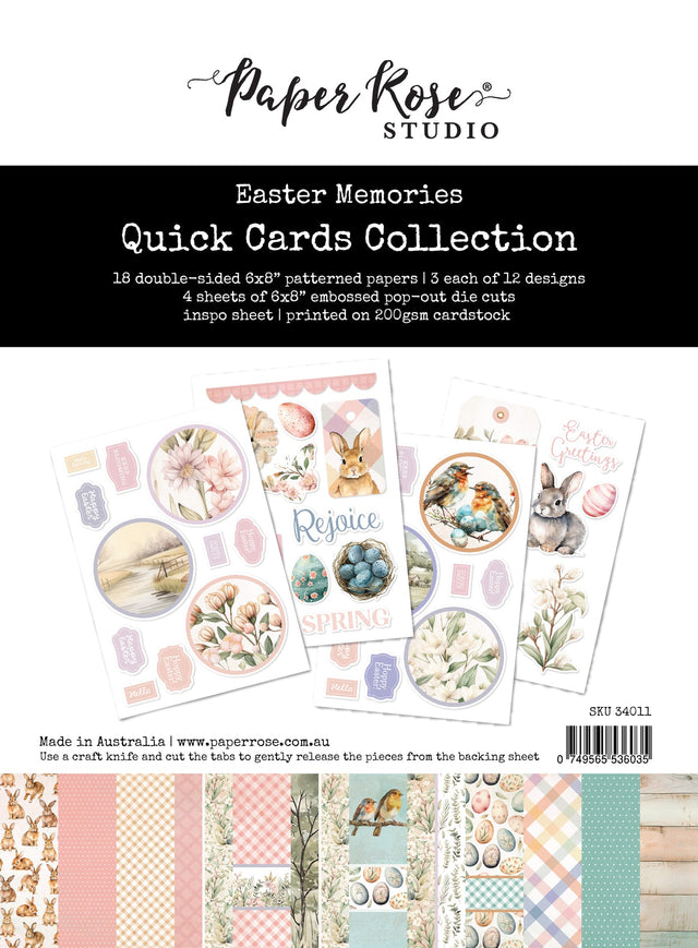 Easter Memories 6x8" Quick Cards Collection 34011 - Paper Rose Studio