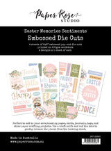 Easter Memories Sentiment Embossed Die Cuts 33960 - Paper Rose Studio