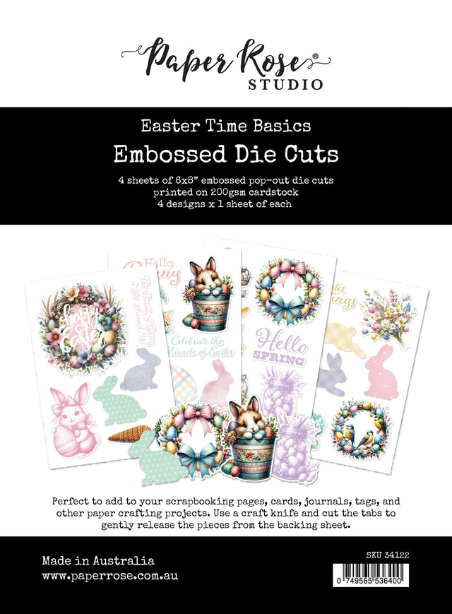 Easter Time Basics Embossed Die Cuts 34122 - Paper Rose Studio