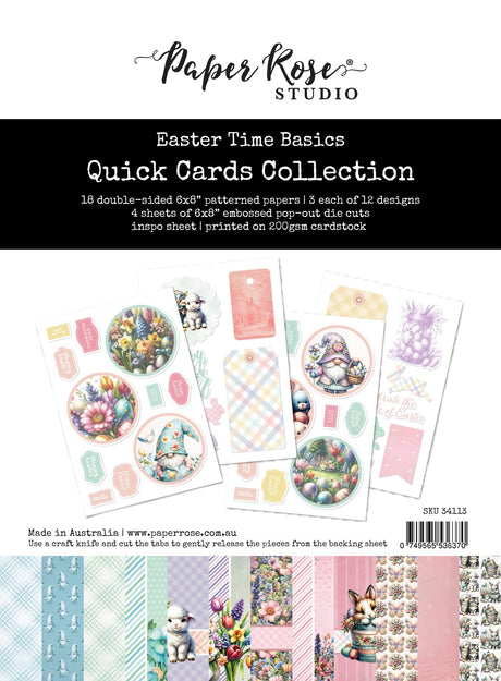 Easter Time Basics 6x8" Quick Cards Collection 34113 - Paper Rose Studio