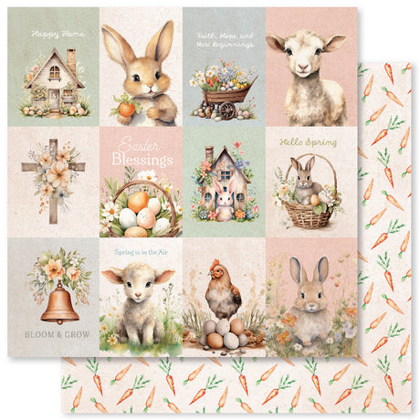 Easter Village A 12x12 Paper (12pc Bulk Pack) 34020 - Paper Rose Studio