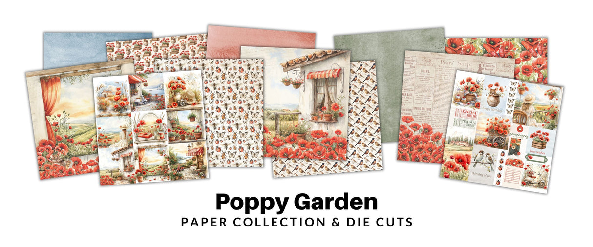 Poppy Garden 12x12 Paper Collection 34620 - Paper Rose Studio
