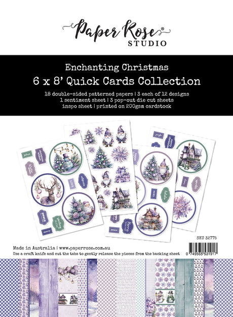 Enchanting Christmas 6x8" Quick Cards Collection 32775 - Paper Rose Studio