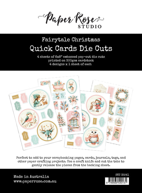Fairytale Christmas 6x8" Quick Cards Die Cuts 35241 - Paper Rose Studio