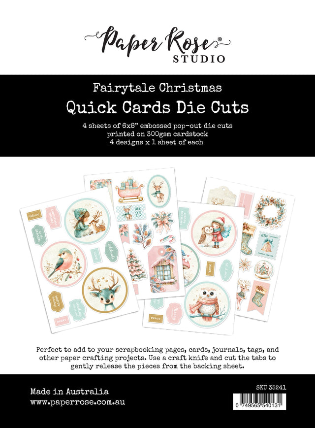Fairytale Christmas 6x8" Quick Cards Die Cuts 35241 - Paper Rose Studio