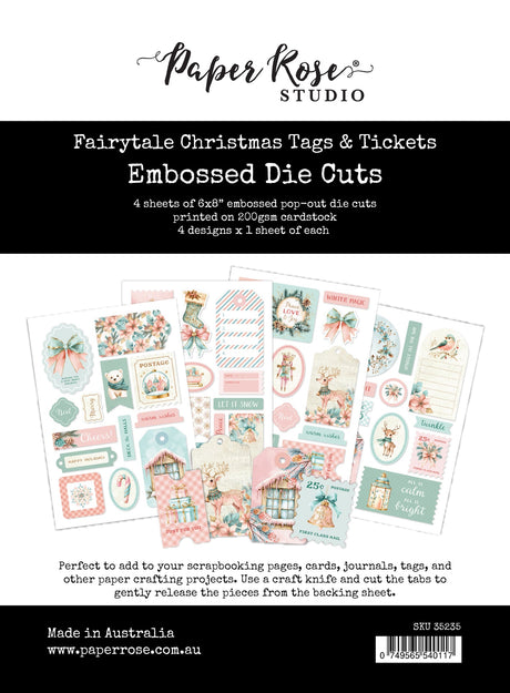 Fairytale Christmas Tags & Tickets Embossed Die Cuts 35235 - Paper Rose Studio