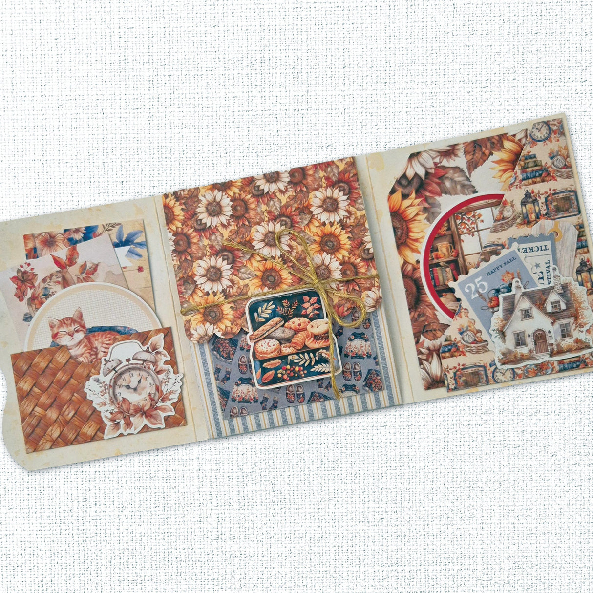 Golden Days 8.5" x 11" Mini Junk Journal Folio Kit 35344 - Paper Rose Studio