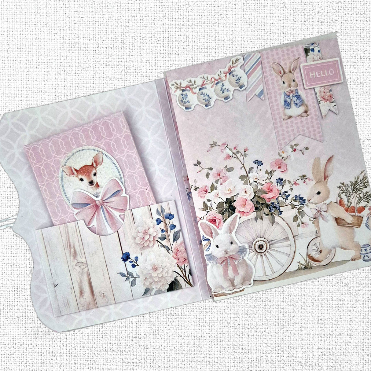 Primrose Garden 8.5x11" Mini Junk Journal Folio Kit 36103 - Paper Rose Studio