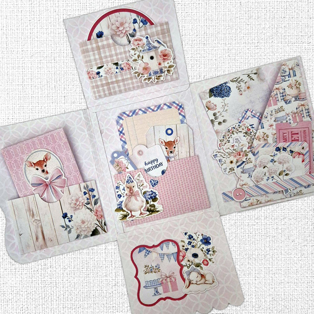 Primrose Garden 8.5x11" Mini Junk Journal Folio Kit 36103 - Paper Rose Studio
