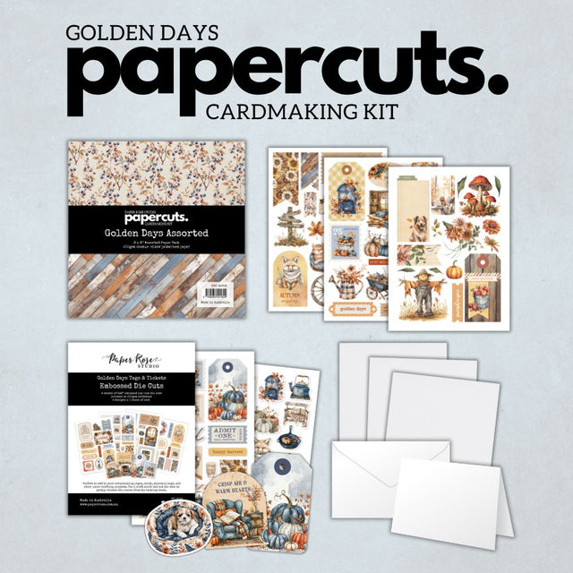 Papercuts Cardmaking Kit - Golden Days 35308 - Paper Rose Studio