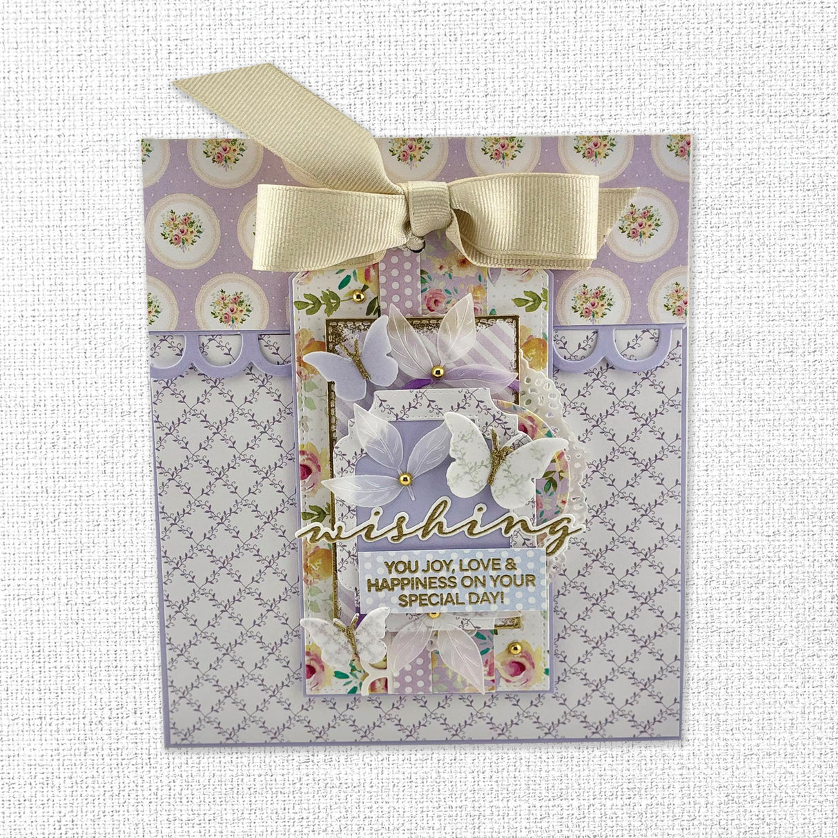 Wishing & Sending Sentiments Metal Cutting Die 34398 - Paper Rose Studio