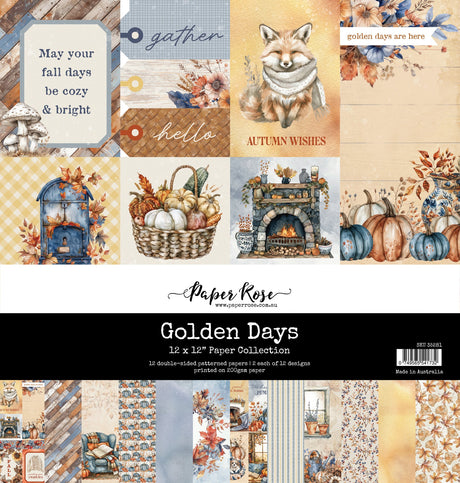 Golden Days 12x12 Paper Collection 35281 - Paper Rose Studio
