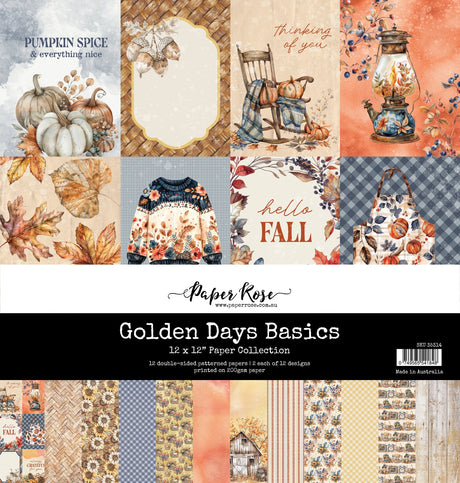 Golden Days Basics 12x12 Paper Collection 35314 - Paper Rose Studio