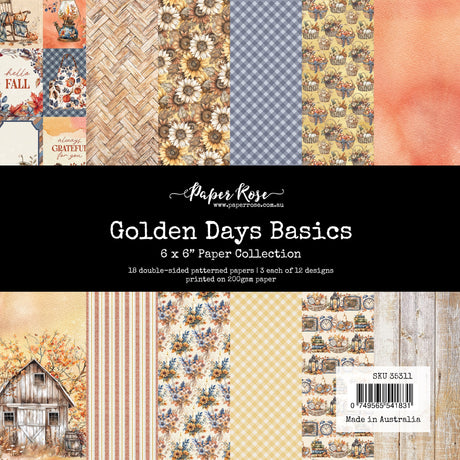 Golden Days Basics 6x6 Paper Collection 35311 - Paper Rose Studio