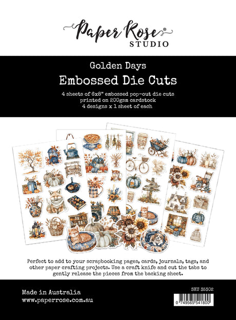 Golden Days Embossed Die Cuts 35302 - Paper Rose Studio