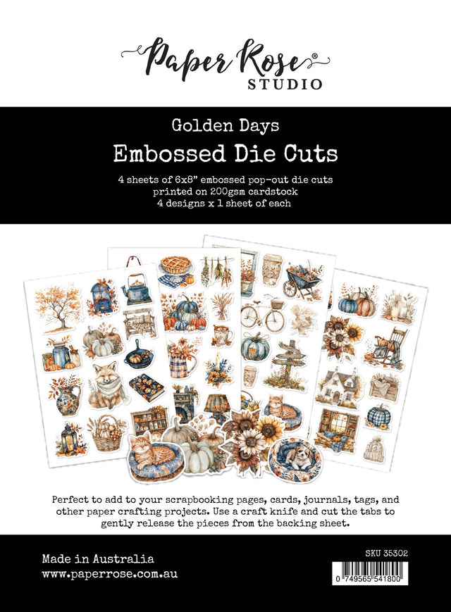 Golden Days Embossed Die Cuts 35302 - Paper Rose Studio