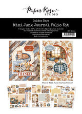Golden Days 8.5" x 11" Mini Junk Journal Folio Kit 35344 - Paper Rose Studio