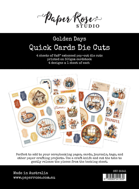 Golden Days Quick Card Die Cuts 35341 - Paper Rose Studio
