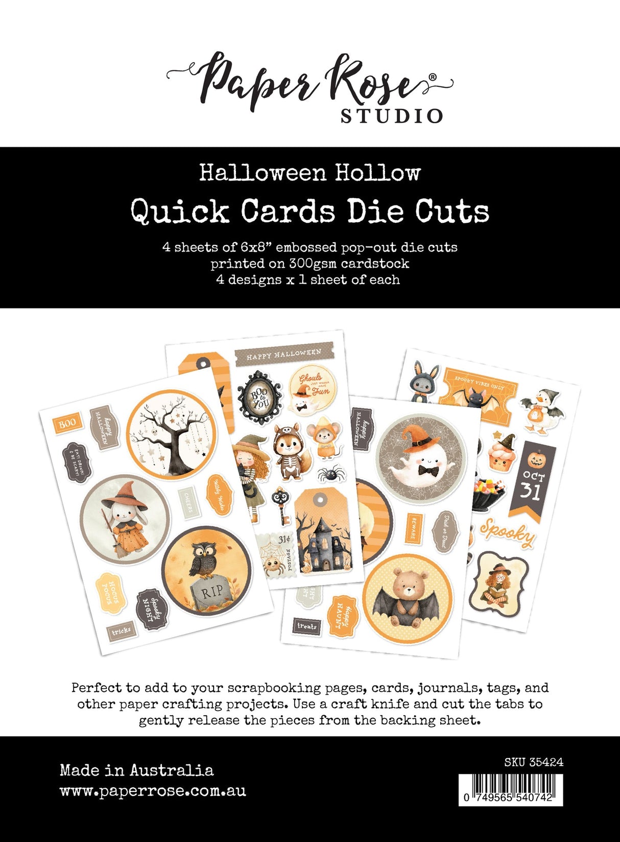 Halloween Hollow Quick Card Die Cuts 35424 - Paper Rose Studio
