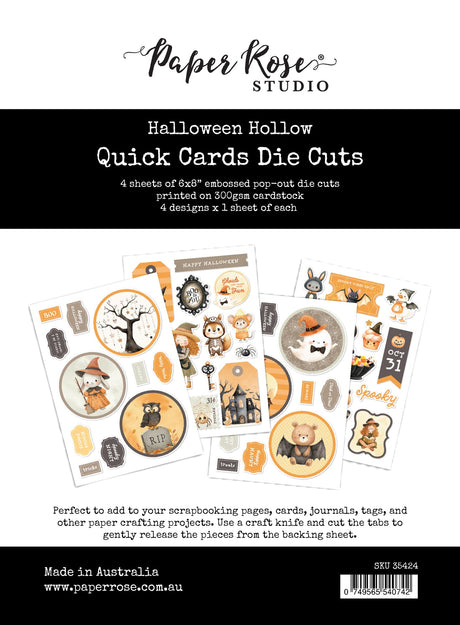 Halloween Hollow Quick Card Die Cuts 35424 - Paper Rose Studio