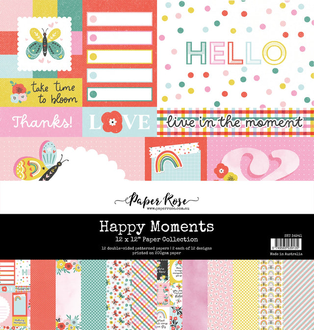 Happy Moments 12x12 Paper Collection 34941 - Paper Rose Studio