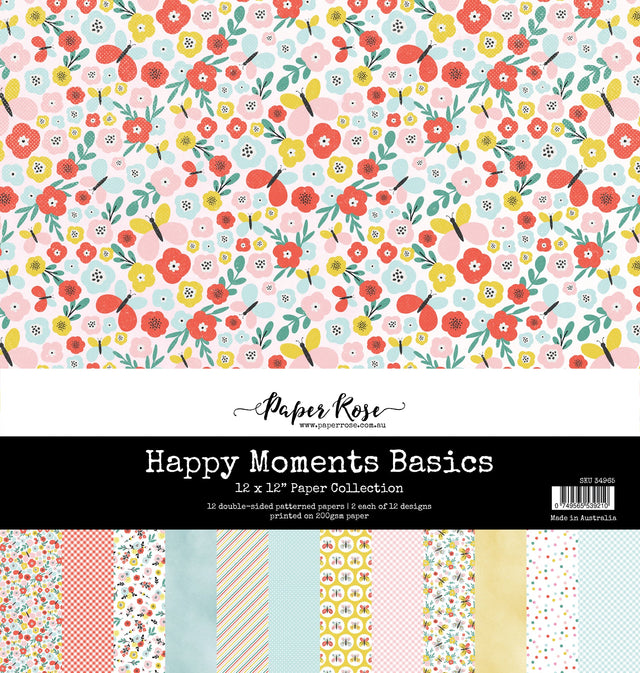 Happy Moments Basics 12x12 Paper Collection 34965 - Paper Rose Studio