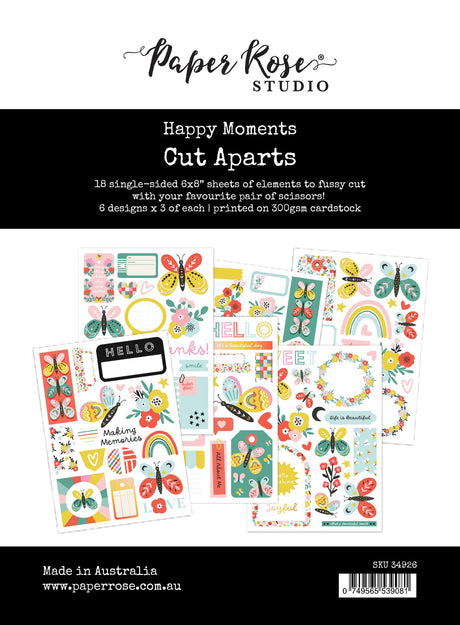 Happy Moments Cut Aparts Paper Pack 34926 - Paper Rose Studio