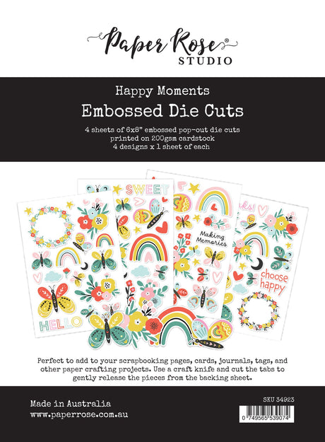 Happy Moments Embossed Die Cuts 34923 - Paper Rose Studio