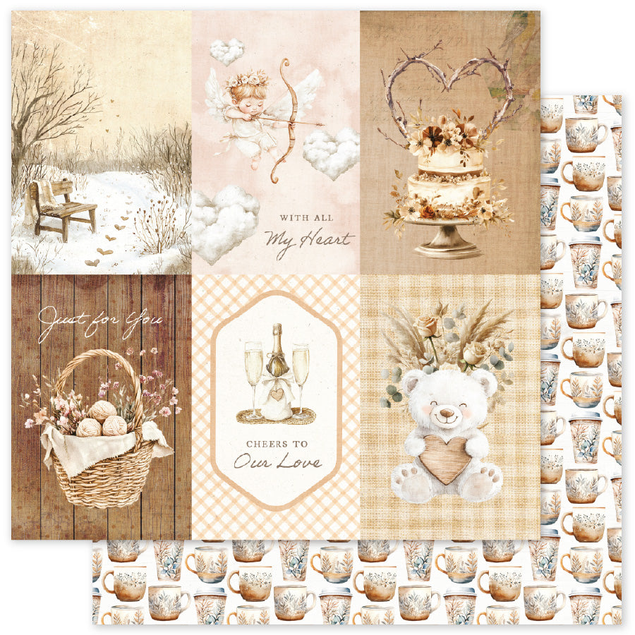 Heart & Home Basics C 12x12 Paper (12 pc Bulk Pack) 35917 - Paper Rose Studio
