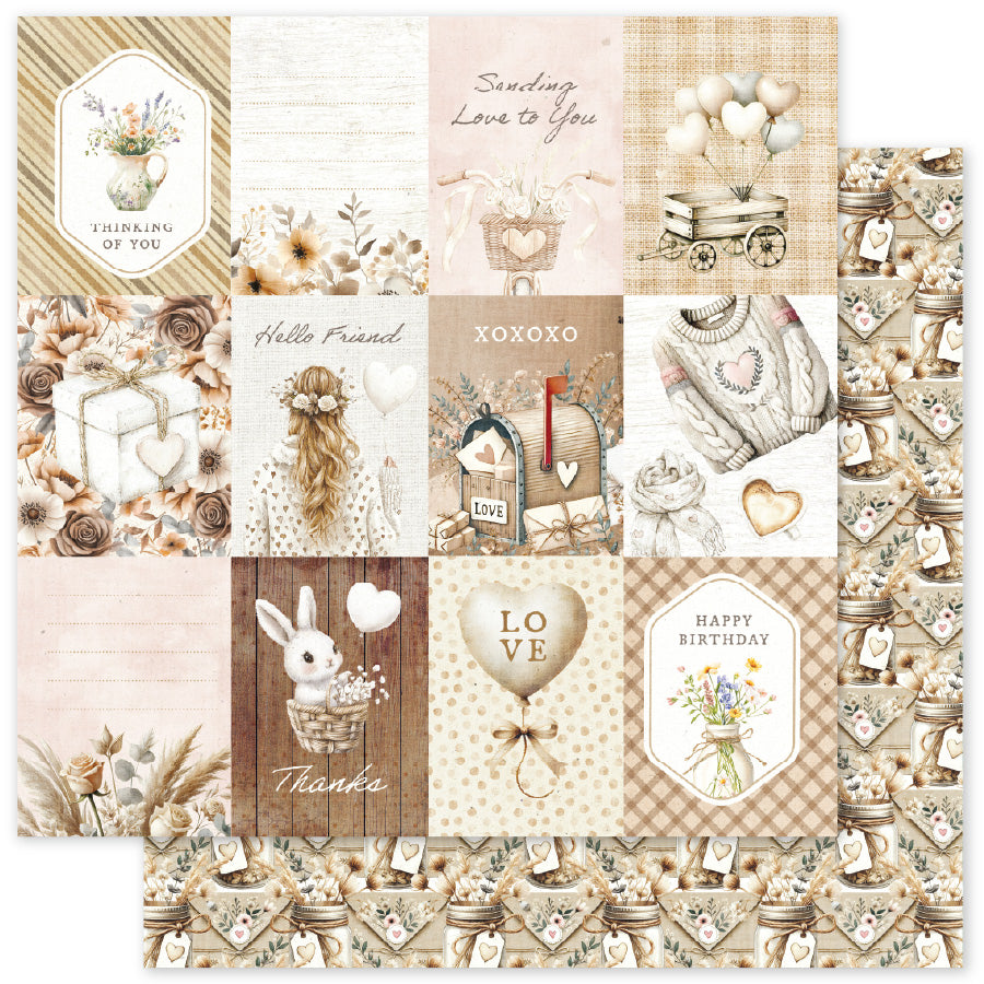 Heart & Home Basics E 12x12 Paper (12 pc Bulk Pack) 35923 - Paper Rose Studio