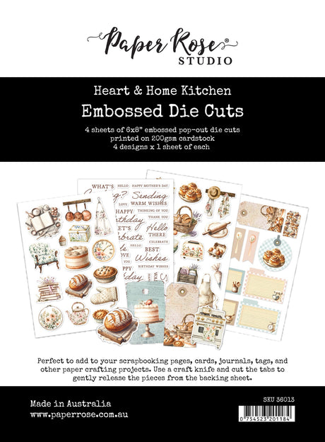 Heart & Home Kitchen 6x8 Embossed Die Cuts 36013 - Paper Rose Studio