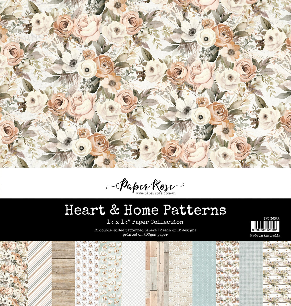 Heart & Home Patterns 12x12 Paper Collection 36322 - Paper Rose Studio