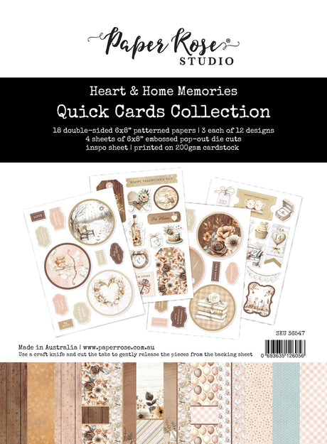 Heart & Home Memories 6x8 Quick Cards Kit 36547 - Paper Rose Studio