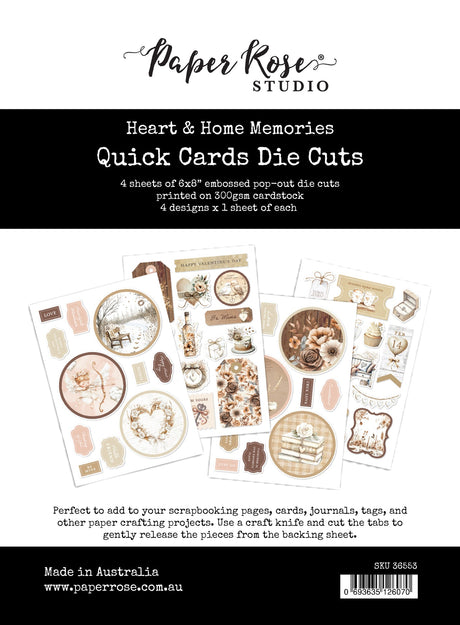 Heart & Home Memories 6x8" Quick Card Die Cuts 36553 - Paper Rose Studio