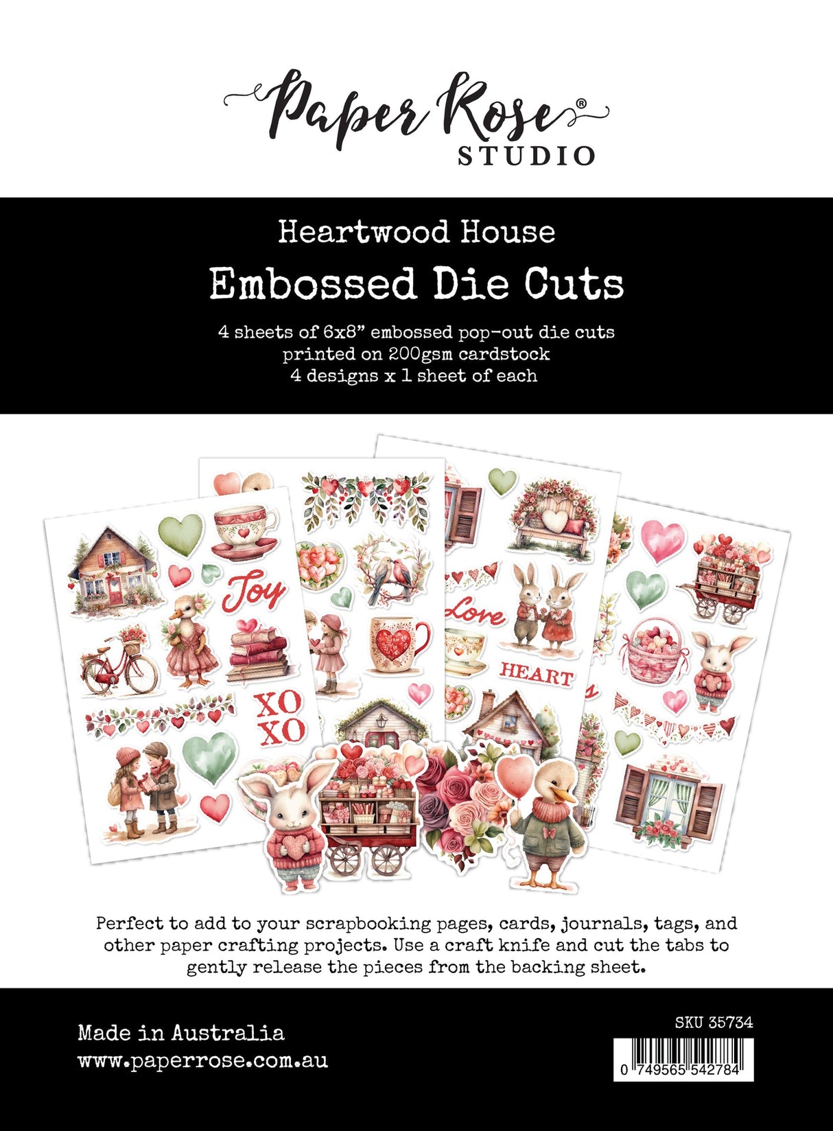 Heartwood House 6x8" Embossed Die Cuts 35734