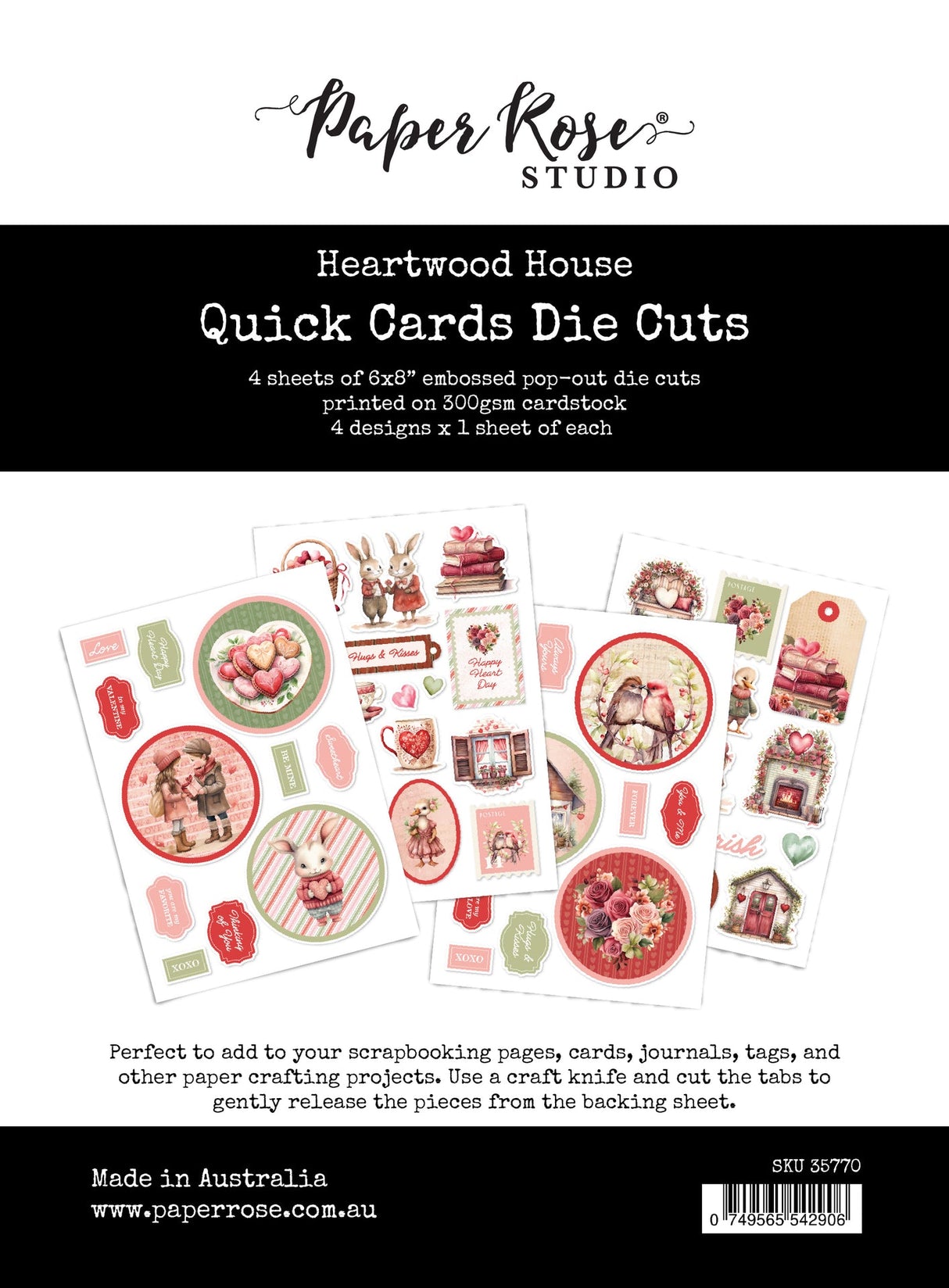 Heartwood House 6x8" Quick Cards Die Cuts 35770