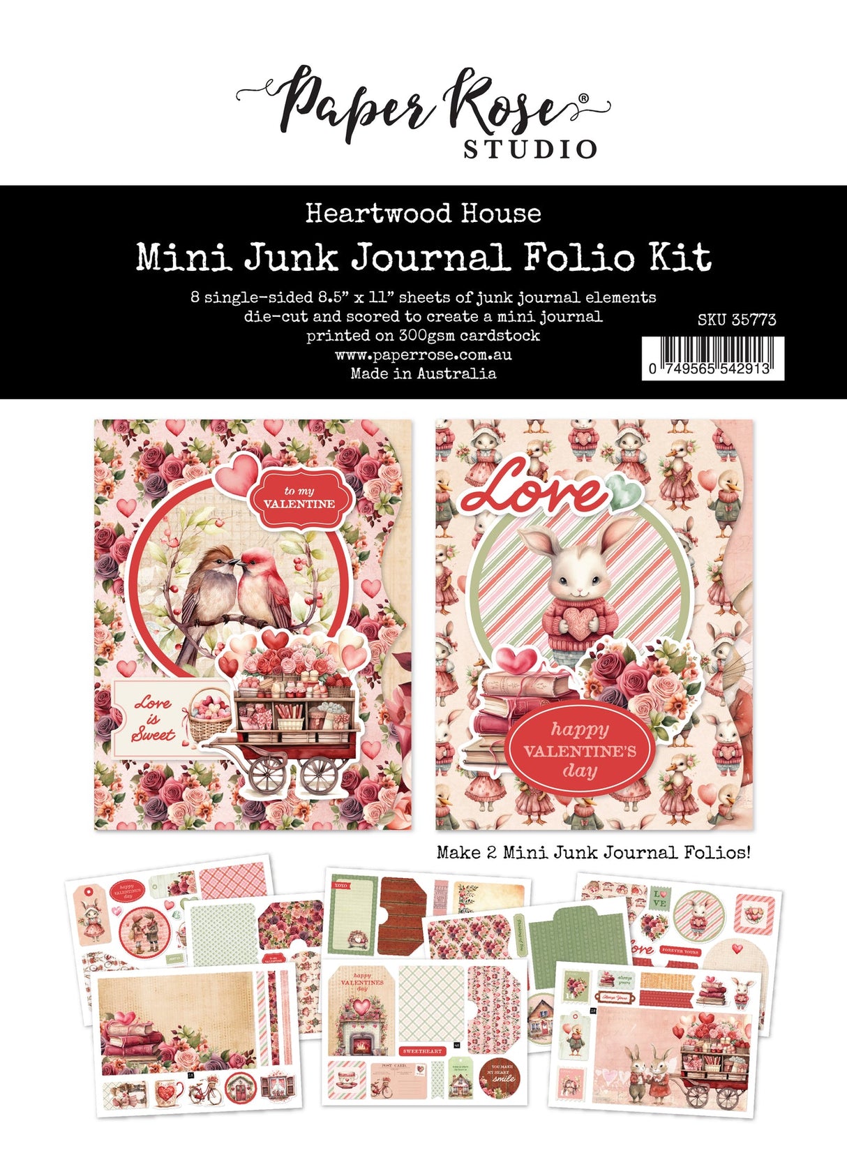 Heartwood House 8.5x11" Mini Folio Kit 35773 - Paper Rose Studio