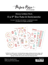 Hello Little Girl 6x8" Die Cuts & Sentiments 30015 - Paper Rose Studio