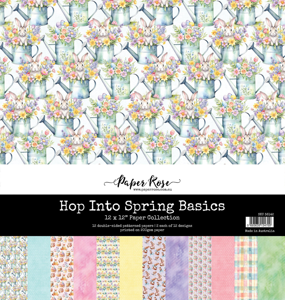 Hop Into Spring Basics 12x12 Paper Collection 36142 - Paper Rose Studio