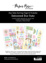 Hop Into Spring 6x8" Tags & Tickets Embossed Die Cuts 36163 - Paper Rose Studio