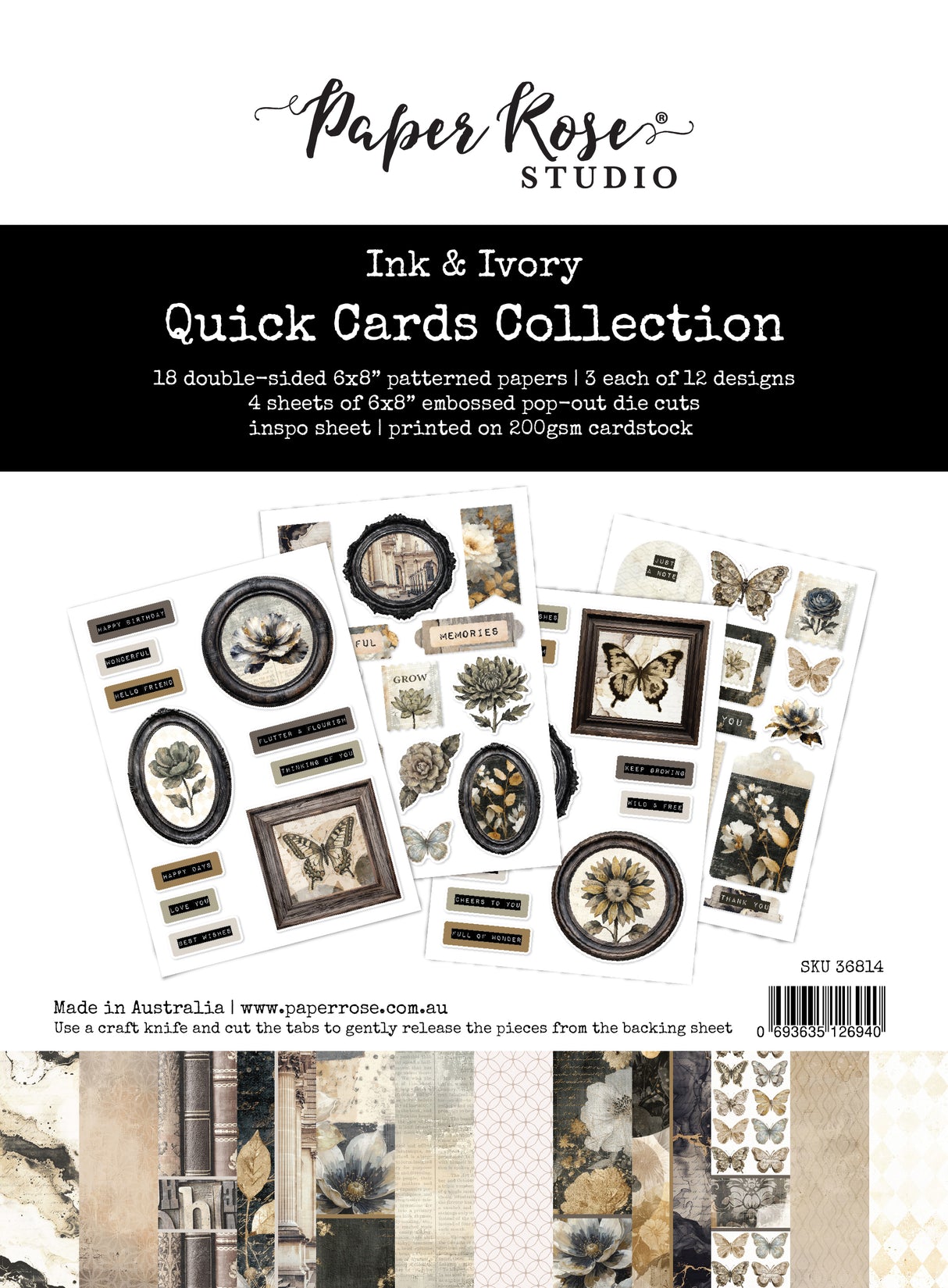 Ink & Ivory 6 x 8" Quick Card Kit 36814