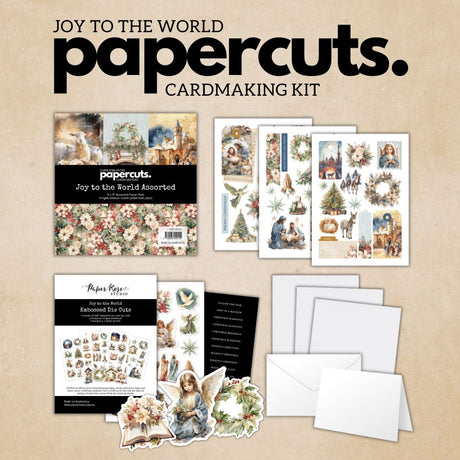 Joy to the World Papercuts Cardmaking Kit 35530 - Paper Rose Studio