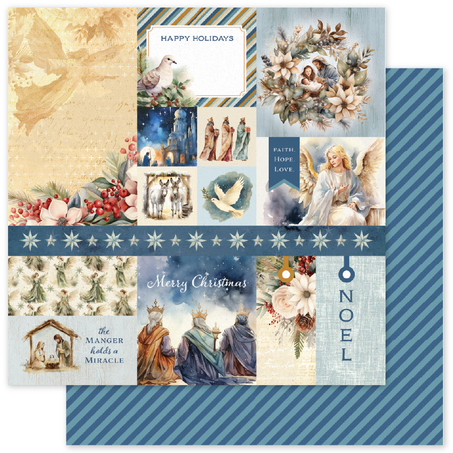 Joy to the World F 12x12 Paper (12pc Bulk Pack) 35521 - Paper Rose Studio