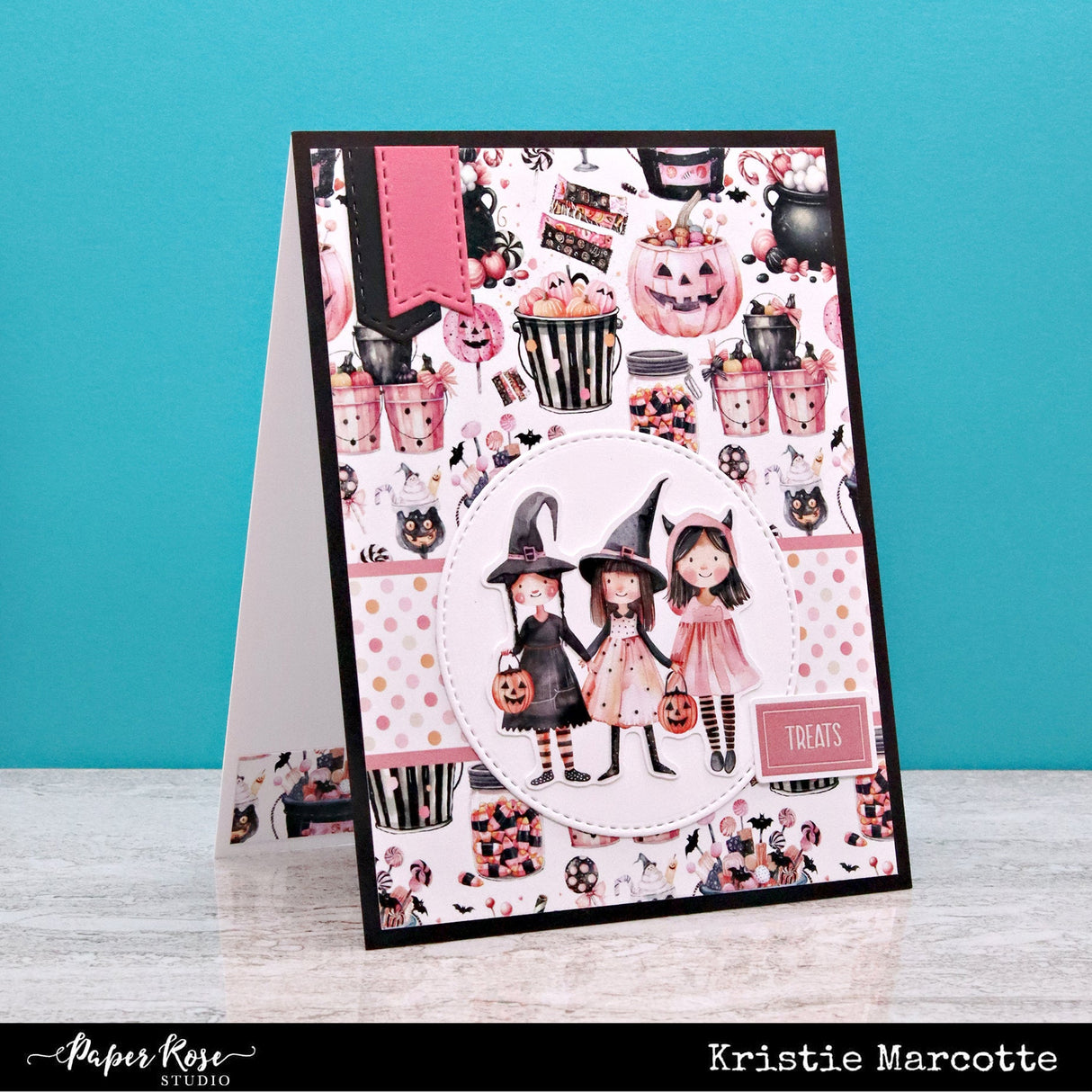 Pink Halloween 6x8" Quick Cards Collection 32871 - Paper Rose Studio