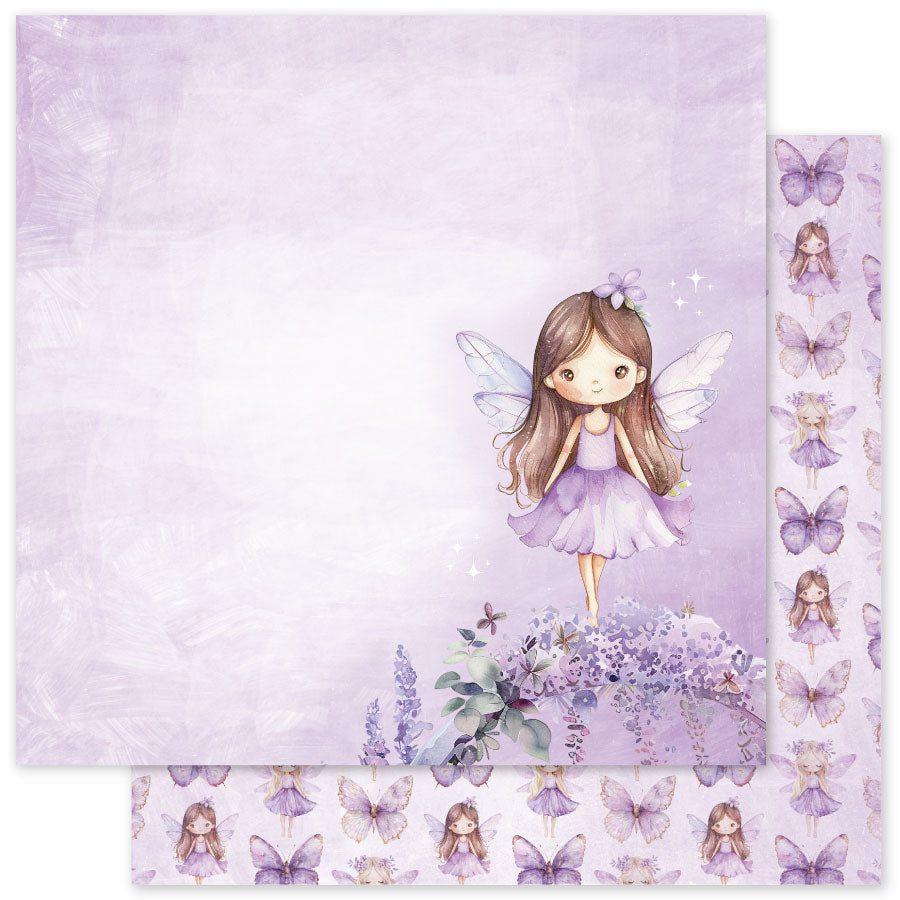 flower fairies lavender Lavender & Fairies Basics F 12x12 Paper (12pc Bulk Pack) 33519