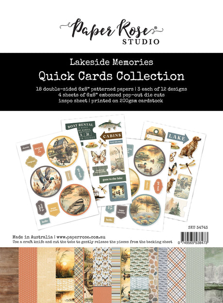 Lakeside Memories 6x8" Quick Cards Collection 34743 - Paper Rose Studio