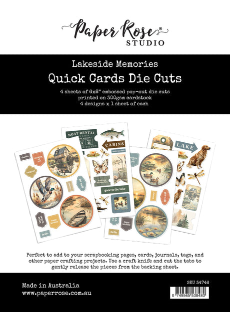 Lakeside Memories 6x8" Quick Cards Die Cuts 34746 - Paper Rose Studio